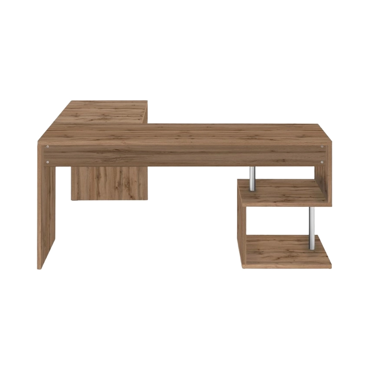 Corner office desk 160/180cm in Legno Vilnis WD Web Furniture — 7