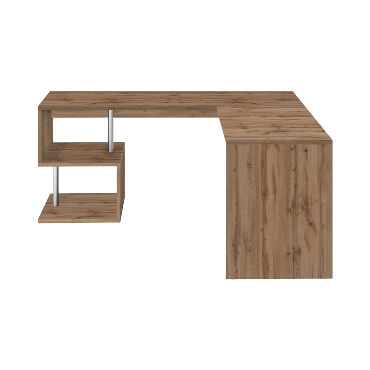 Corner office desk 160/180cm in Legno Vilnis WD Web Furniture — 8