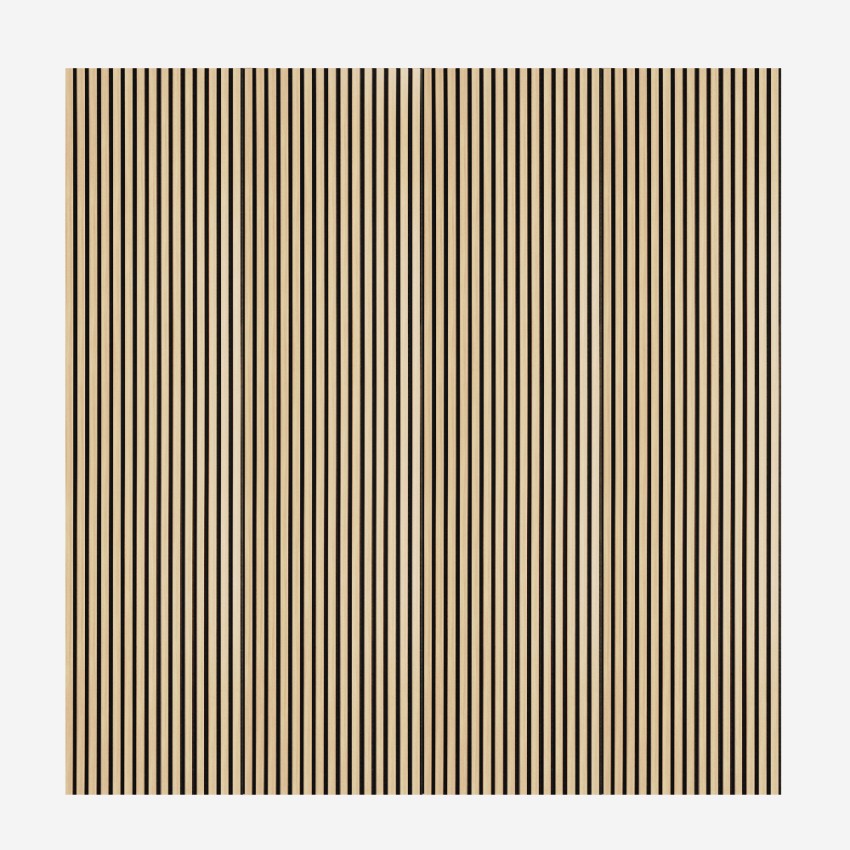 Set of 4 Oak Acoustic Wall Panels 240x60 cm Kover-O AHD — 4