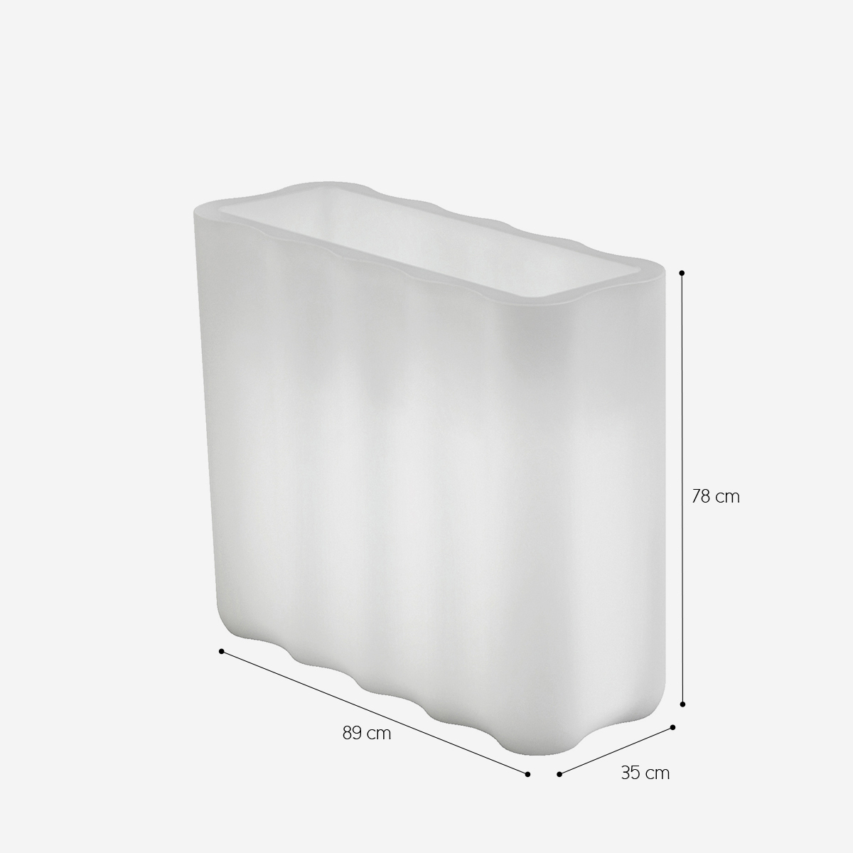 Nebula 90 Illuminated Outdoor Planter RGBW LED in Polietilene — 4