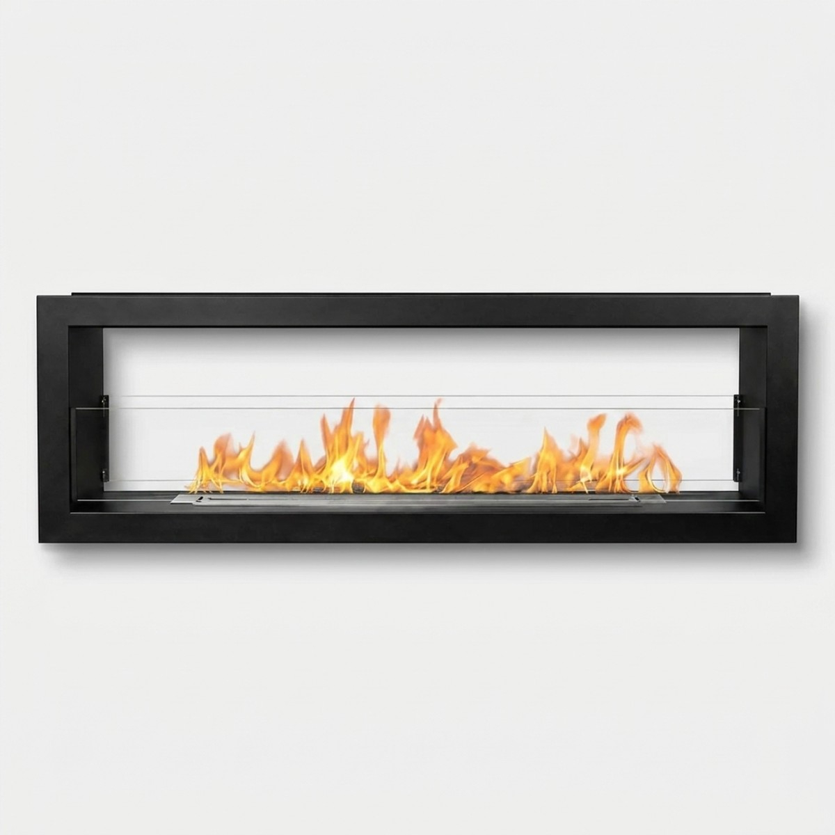 Double sided built in bioethanol fireplace Divina Fire Montefalco 120 — 1