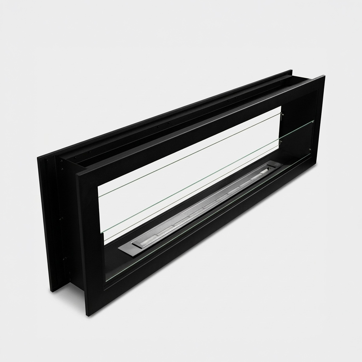 Double sided built in bioethanol fireplace Divina Fire Montefalco 120 — 5