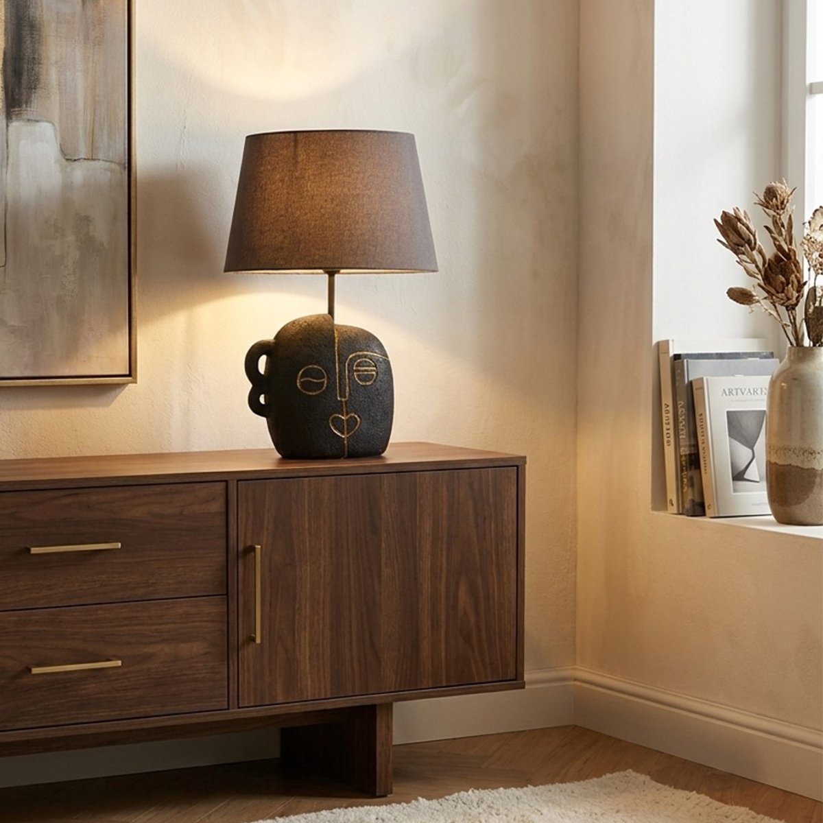 Mauro Ferretti Tribal A Sculptural Table Lamp in Resina — 2