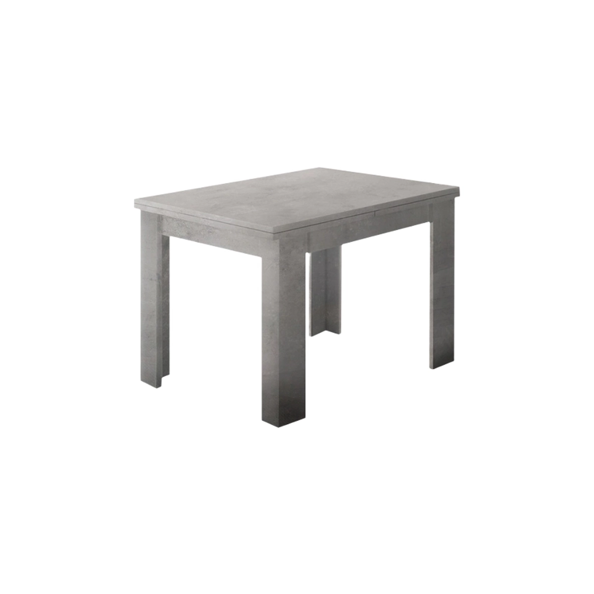 Jesi Raw Modern Extendable Flip-Top Dining Table 90-180x90cm — 1