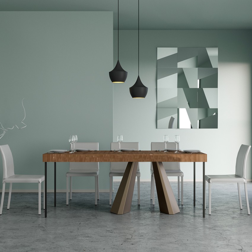 Extendable Console Dining Table 90x40-300cm Diamante Premium Itamoby — 3
