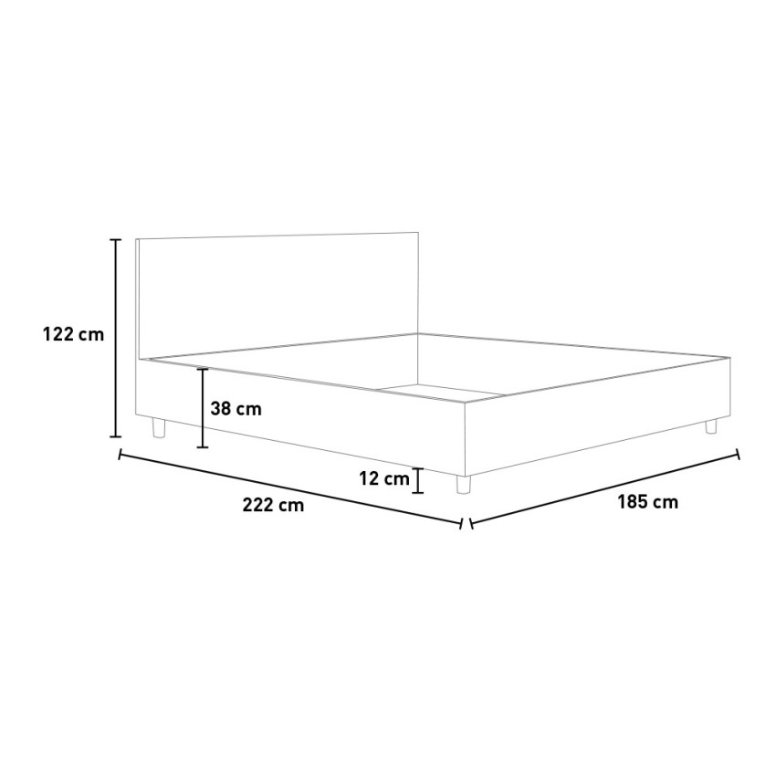 Double Storage Bed 170x210 Faux Leather Focus M4 — 8
