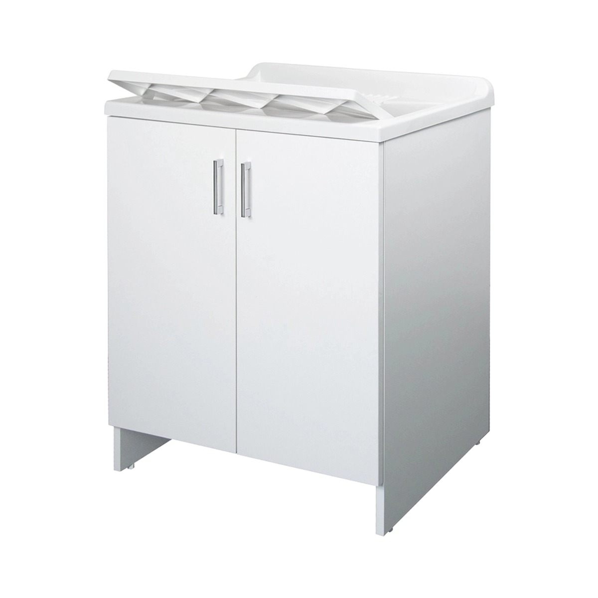 Laundry cabinet with 2 doors and polypropylene sink Negrari 7002AK — 3