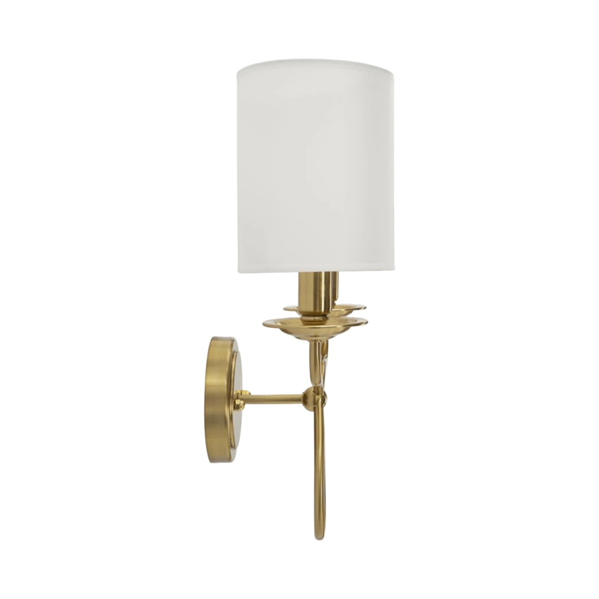 Zagabria 2-light wall lamp in iron and Tessuto fabric shades — 5