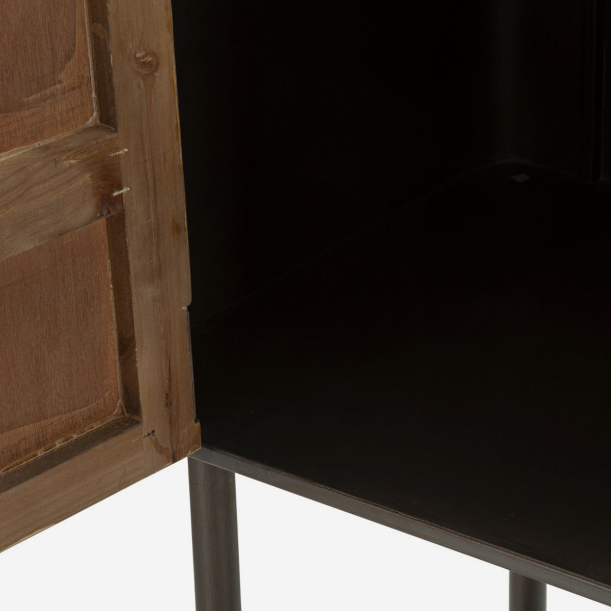 Toronto Wooden and Metal Sideboard Cabinet 100x42x110 cm — 3