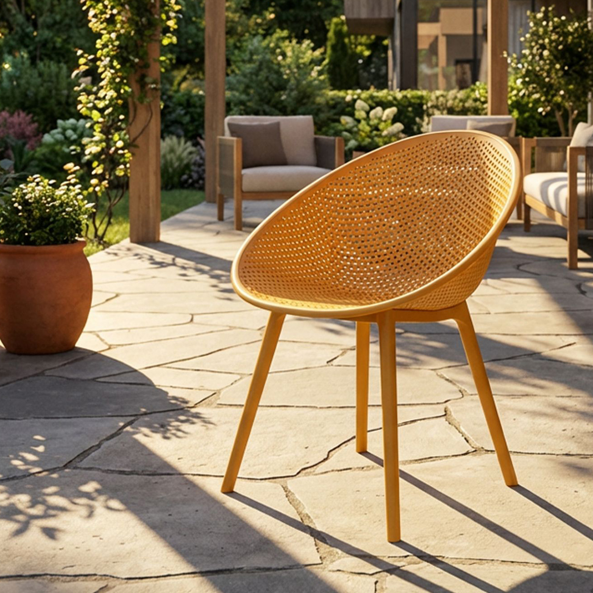 Set of 2 Outdoor & Indoor Chairs in Polipropilene Ibiza — 2