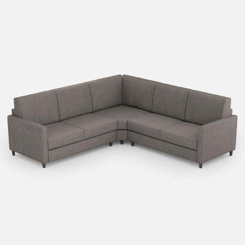 Karay 14AG 5-Seater Modern Fabric Corner Sofa 241x241 cm — 3