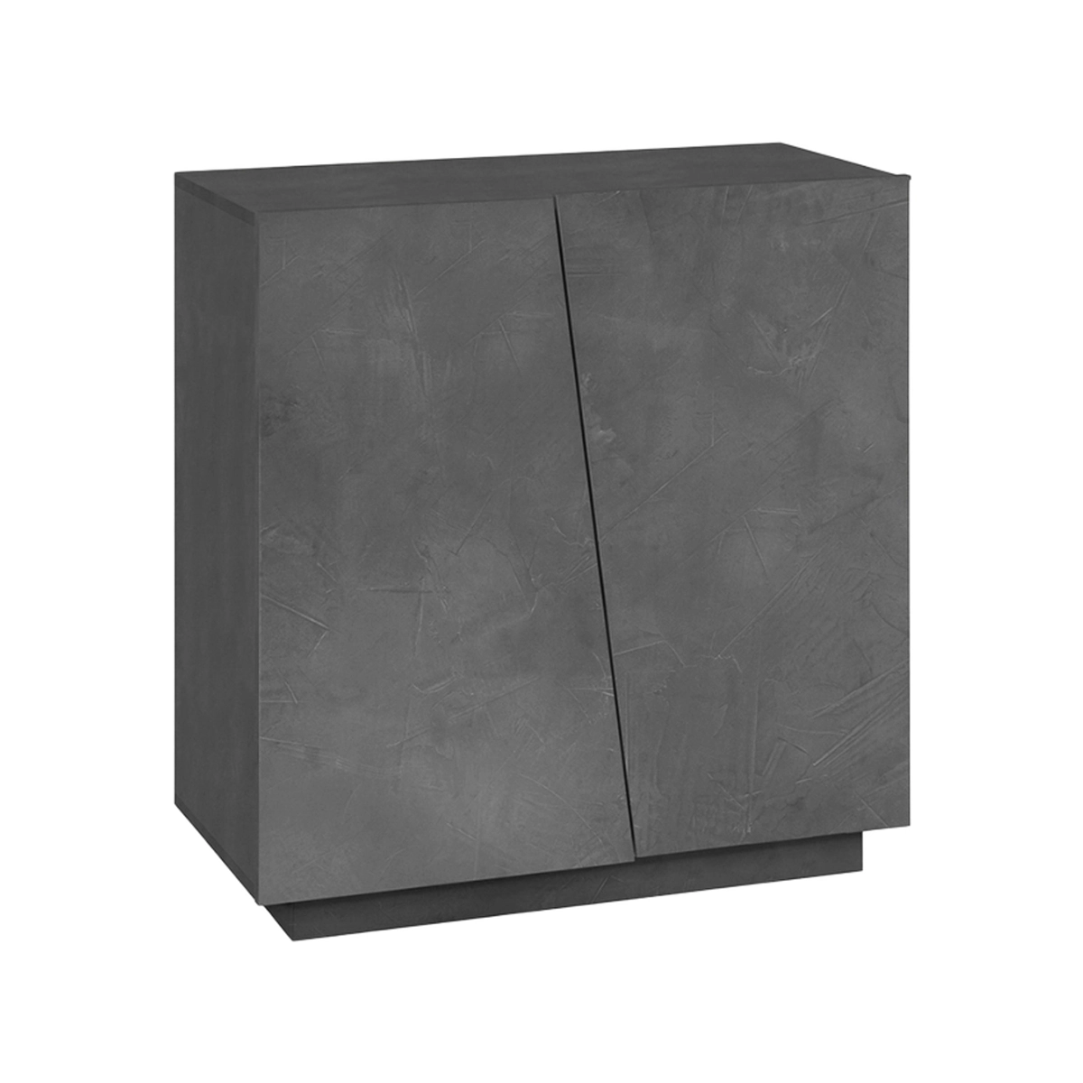 Modern design shoe cabinet 2 flap doors for 16 pairs of shoes in glossy white Vega Carry Ardesia — 5