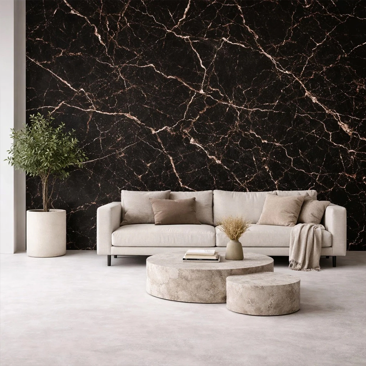 Marble Effect PVC Wall Panels 120x60 cm UV Printed Waterproof - Set of 6 — 2
