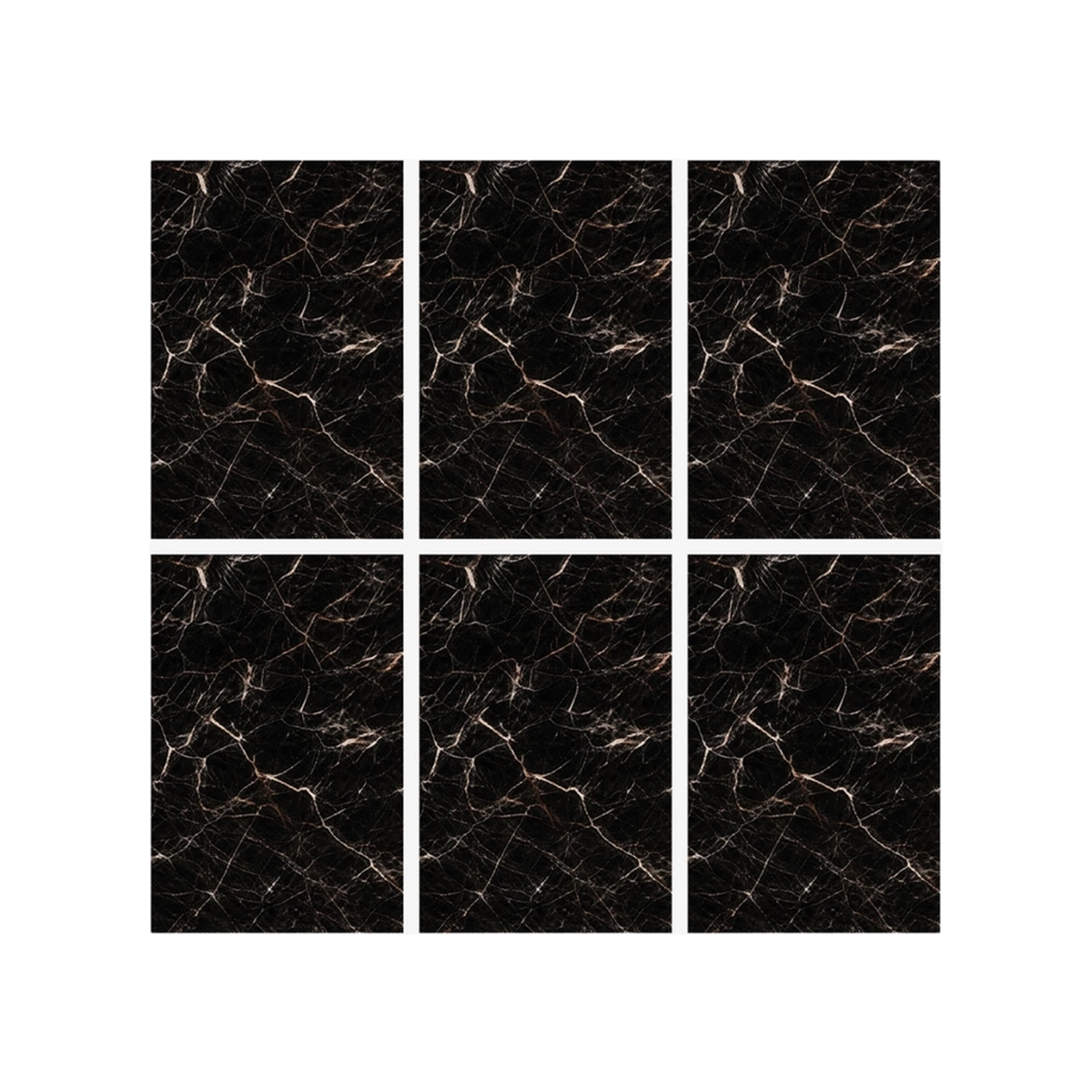 Marble Effect PVC Wall Panels 120x60 cm UV Printed Waterproof - Set of 6 — 3