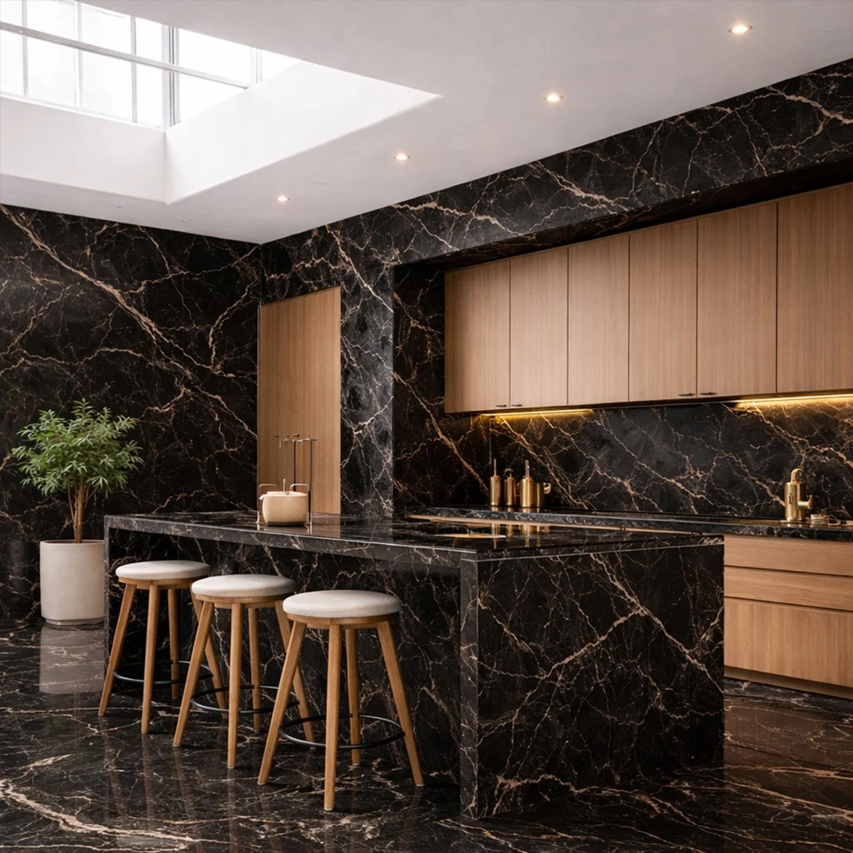Marble Effect PVC Wall Panels 120x60 cm UV Printed Waterproof - Set of 6 — 4