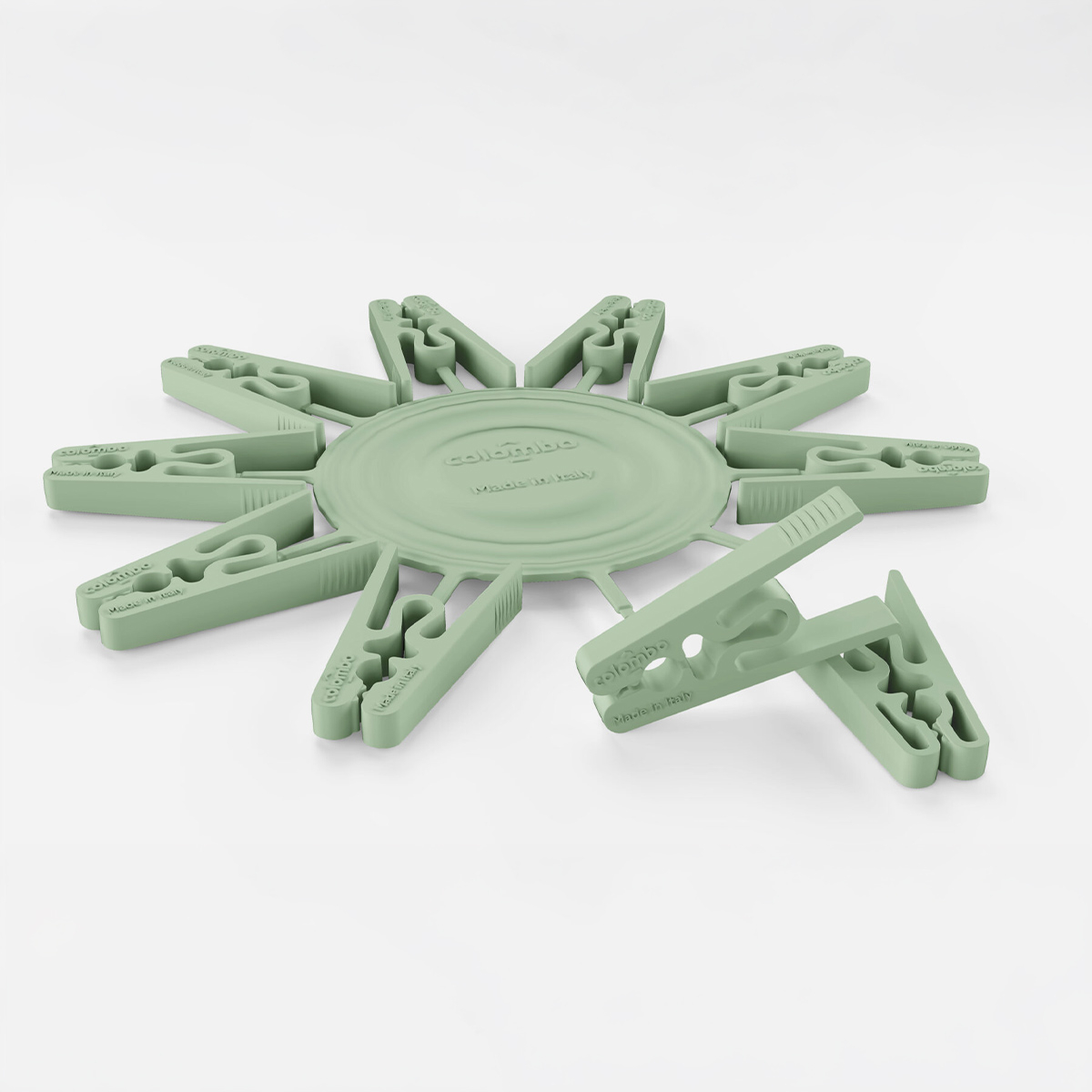 Mollette bucato in plastica riciclata 10 pezzi Peggy