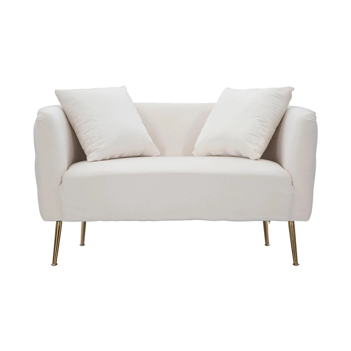 Glam 2-seater velvet sofa with gold legs Bucarest-D — 3