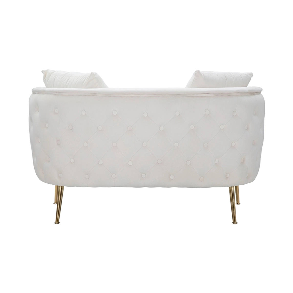 Glam 2-seater velvet sofa with gold legs Bucarest-D — 6