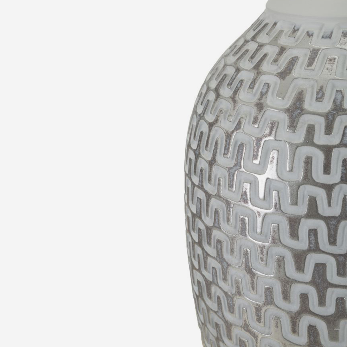 Wave Table Lamp in Resin with Fabric Lampshade — 5