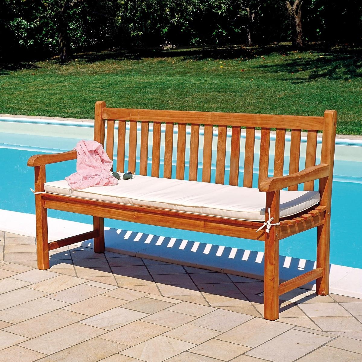 3-Seater Cushion for Lampedusa Garden Bench Removable Fabric — 2