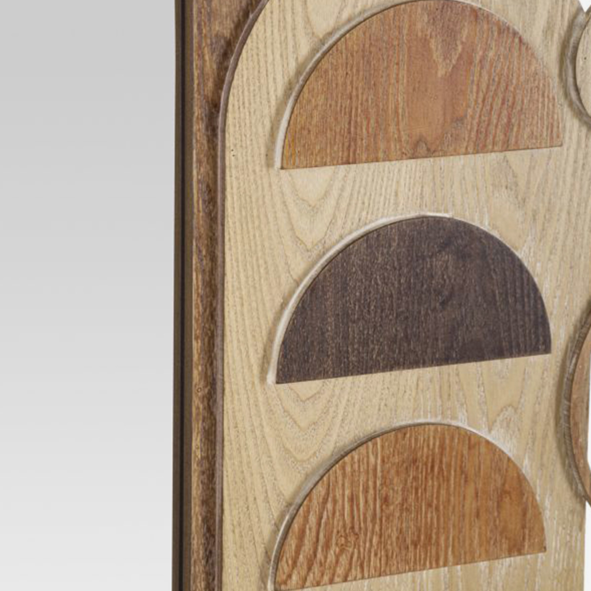 Block Round Decorative Wall Mirror in MDF — 4