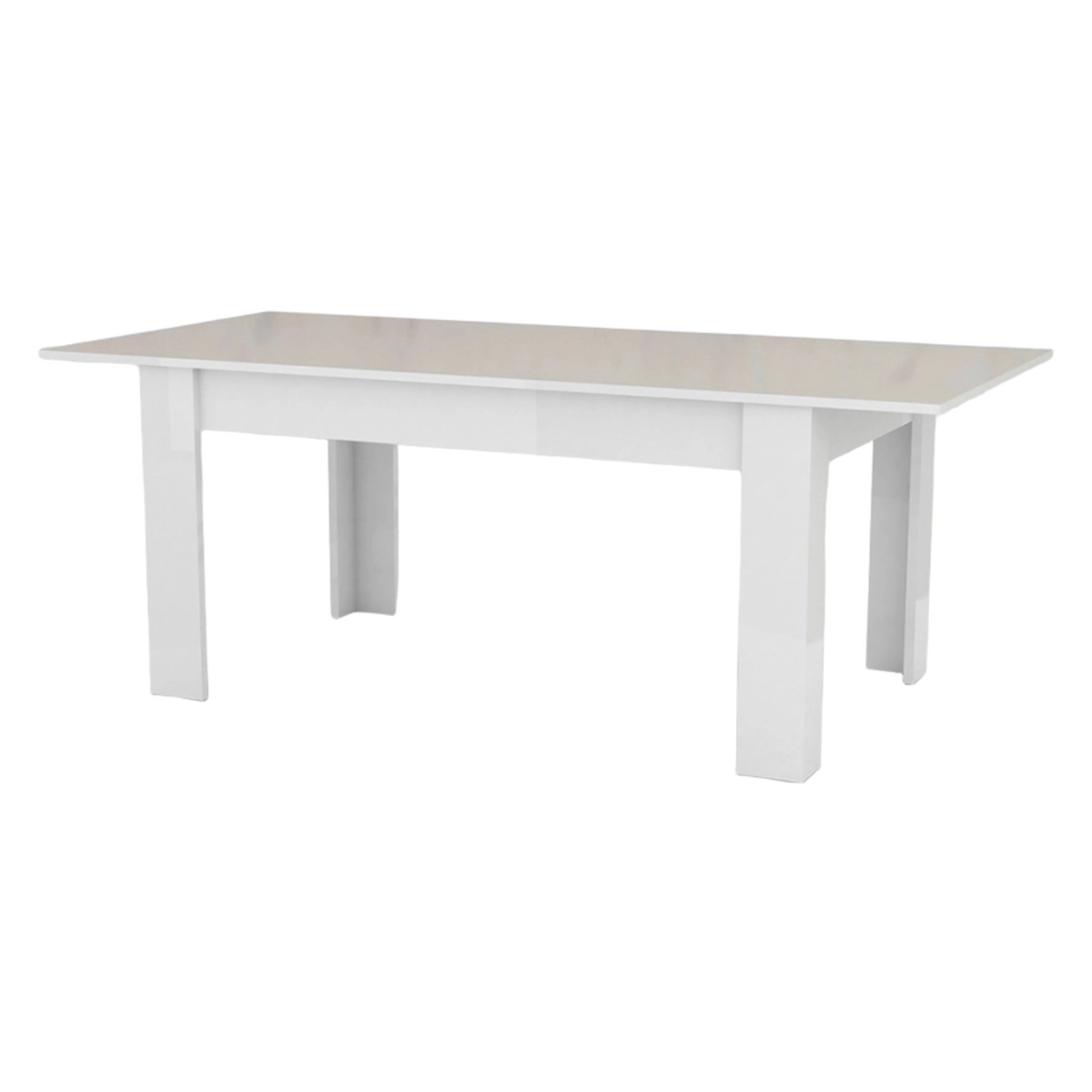 Jesi Long modern design white extendable 160-210x90cm dining table console — 6
