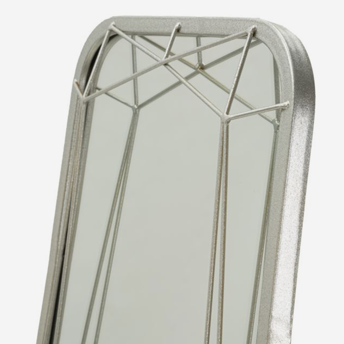 Aster Modern Free-Standing Floor Mirror with Metal Frame and Stand — 3