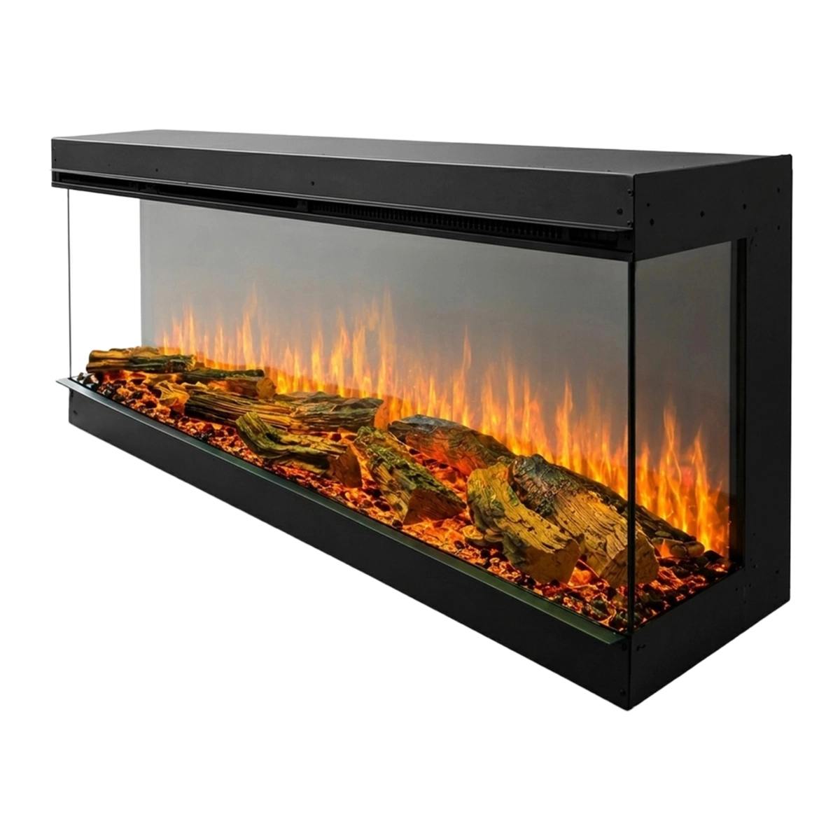 3-Sided Built-in Wall Electric Fireplace Divina Fire Belmont130 — 4