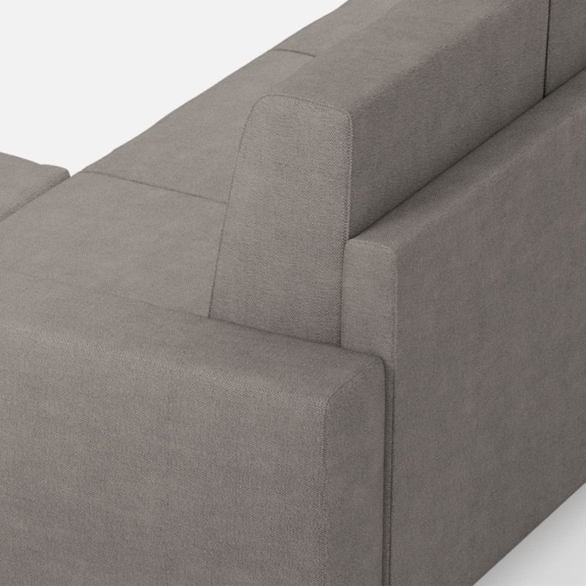 3-Seater 208cm Living Room Fabric Sofa with Ottoman Sakar 180P — 5