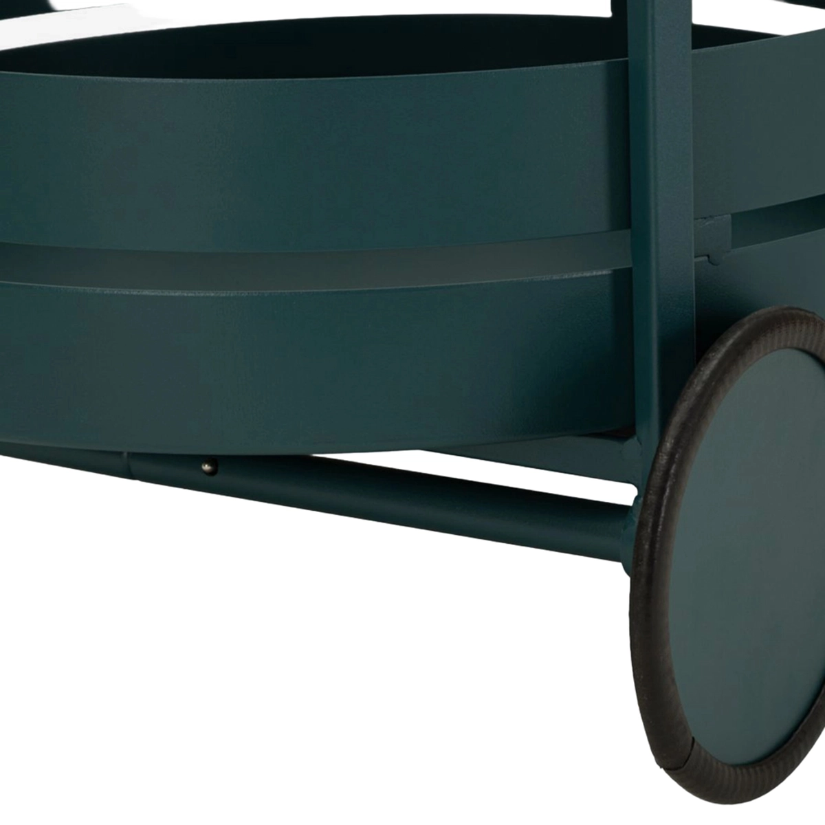 Saturno Metal Serving Bar Cart with Wheels — 8