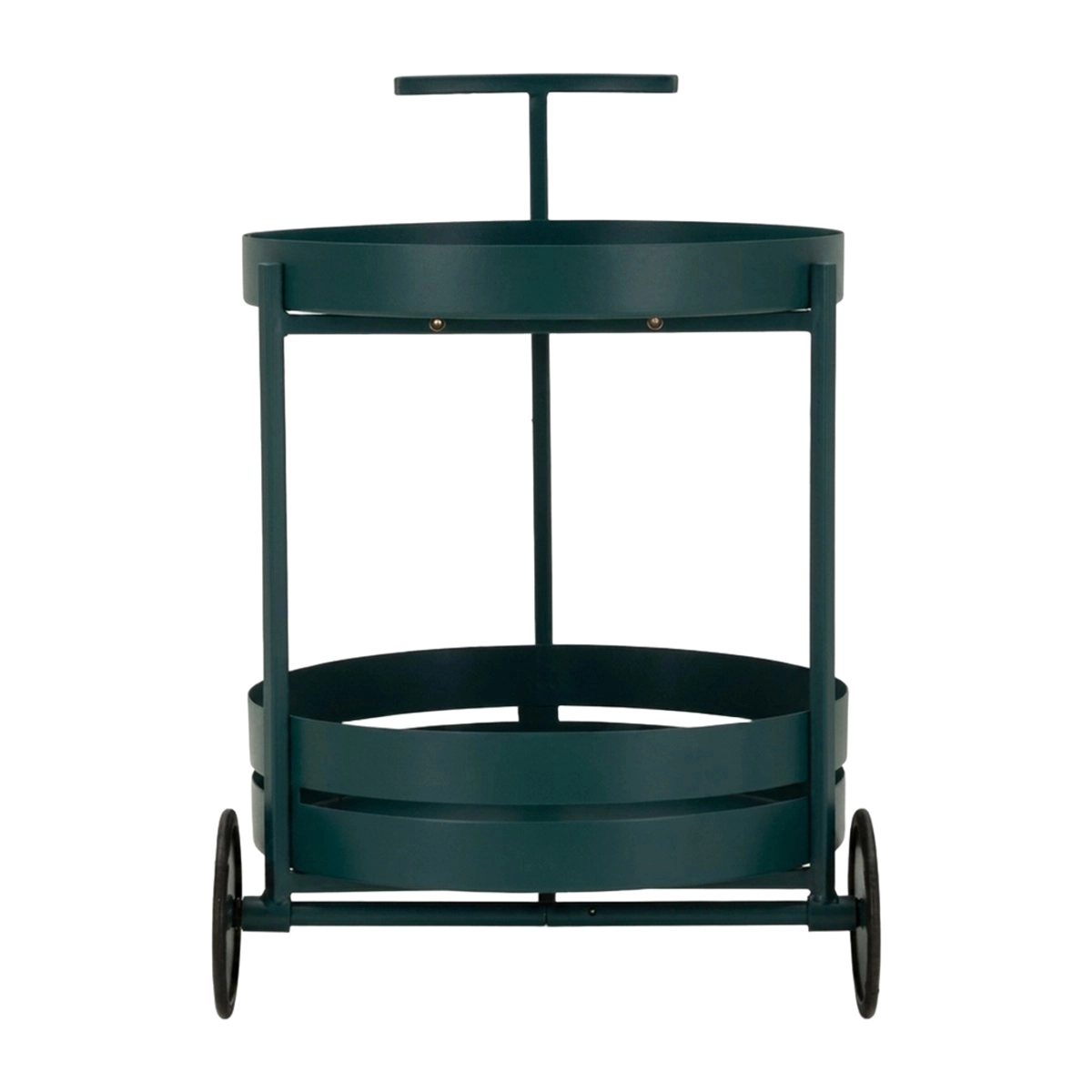 Saturno Metal Serving Bar Cart with Wheels — 4