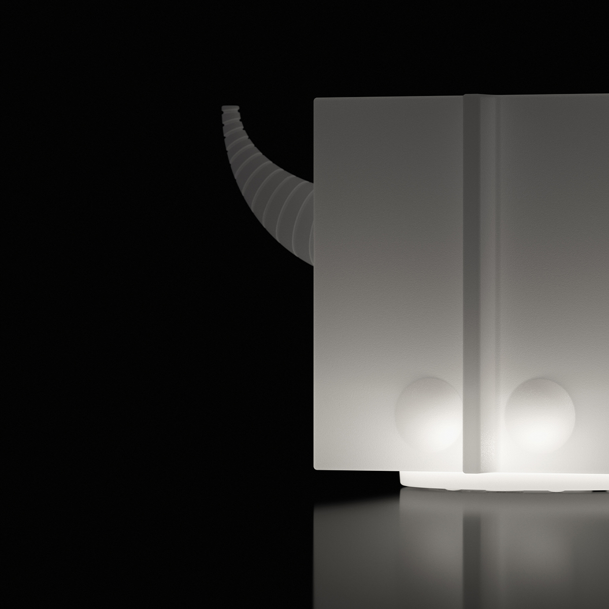 Rechargeable LED Light-Up Outdoor Planter in Polyethylene LYXO Orot — 3