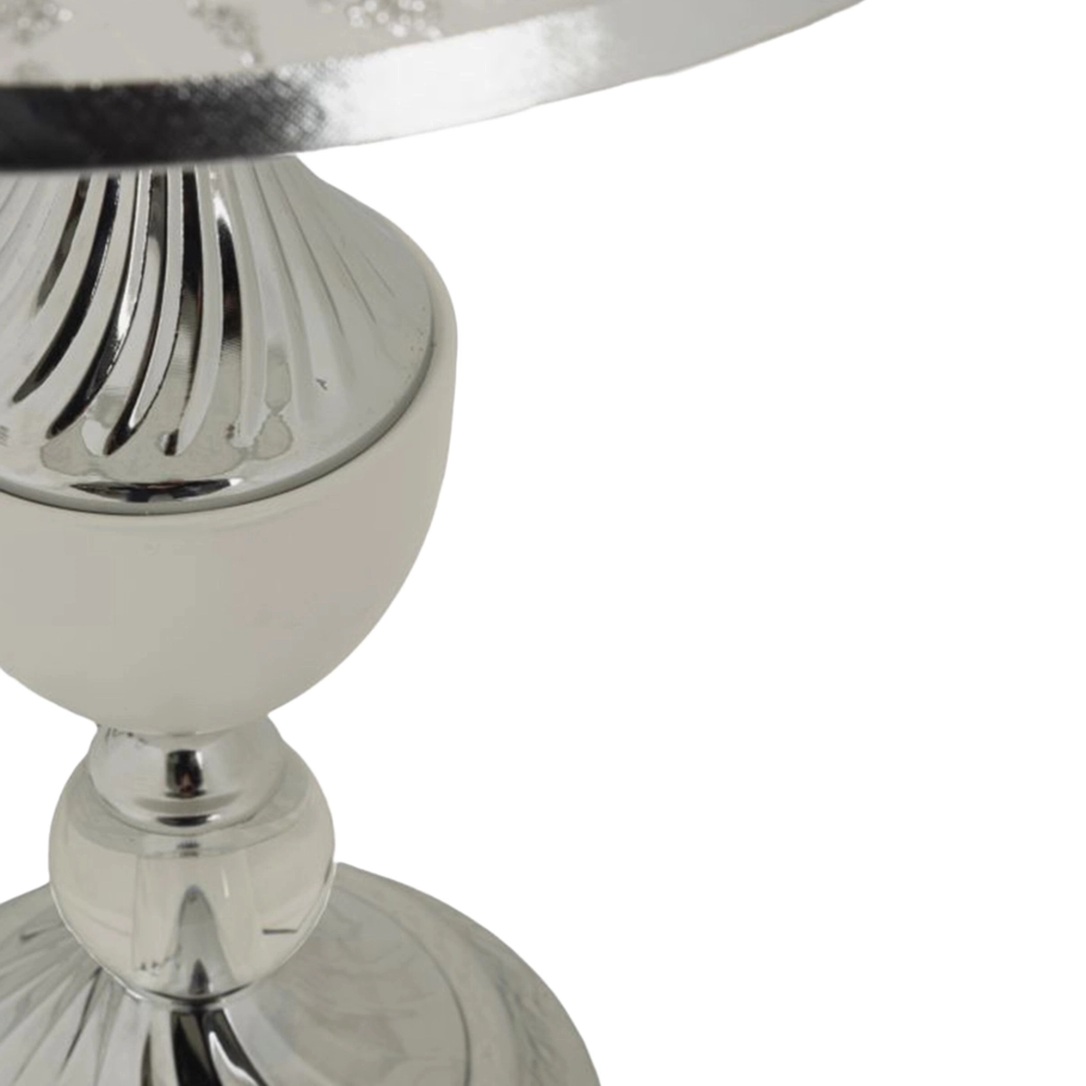 Kody Classic Table Lamp in Iron with Embroidered Fabric Shade — 4