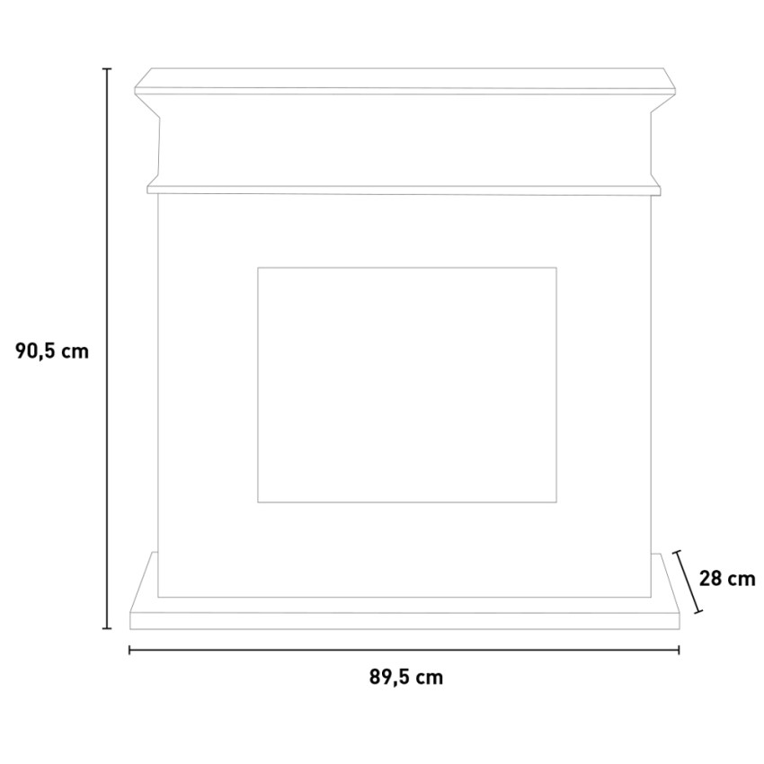 Floor-standing Bioethanol Fireplace with Mantel Jefferson Eco Divina Fire — 11