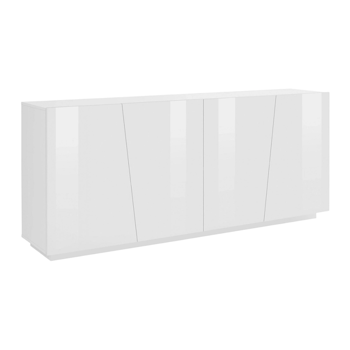 Modern White Sideboard Buffet 200cm, 4 Doors, 2 Shelves, Vega Day — 4