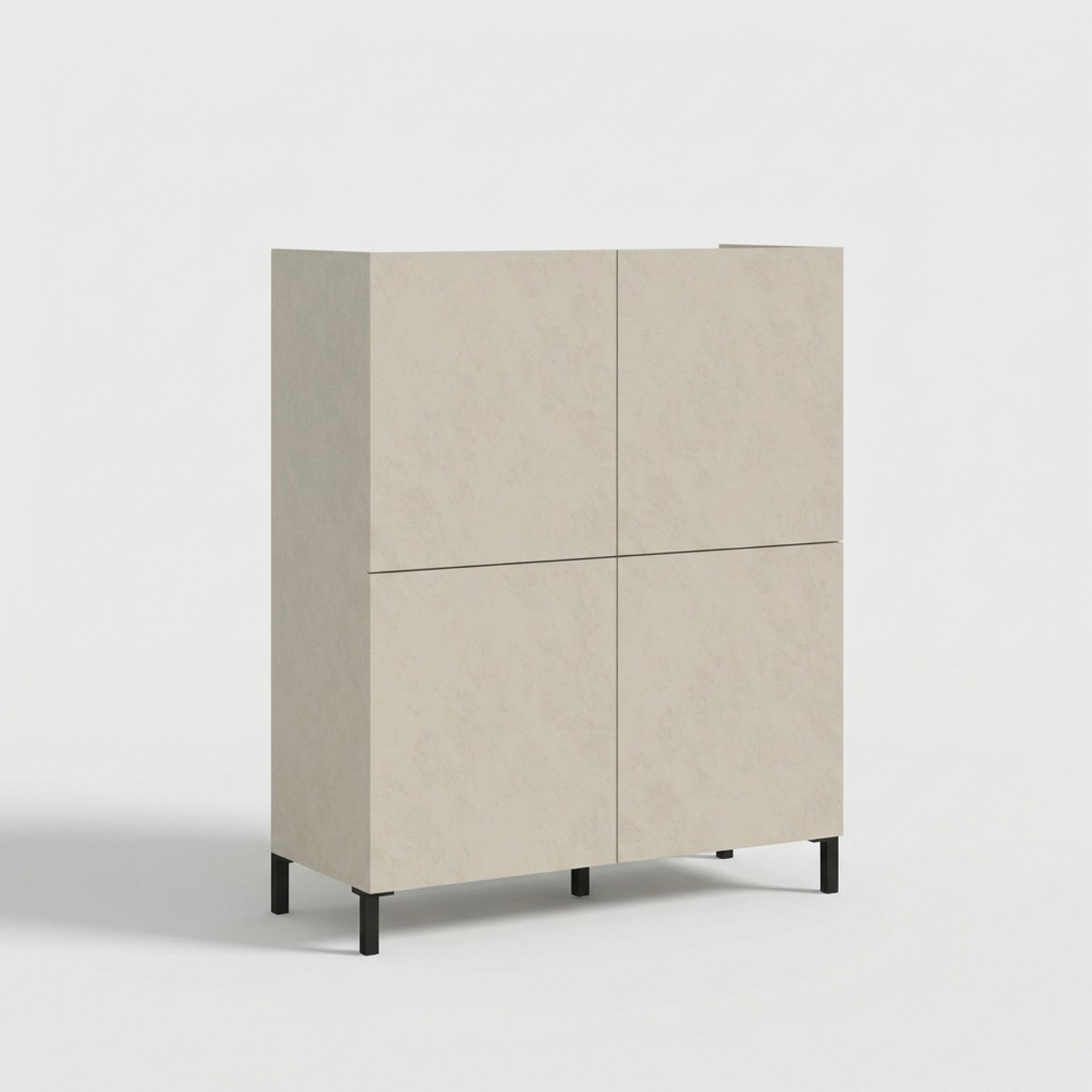 Modern 4 Door High Sideboard Space Saving 90x35x110 Solaria — 1