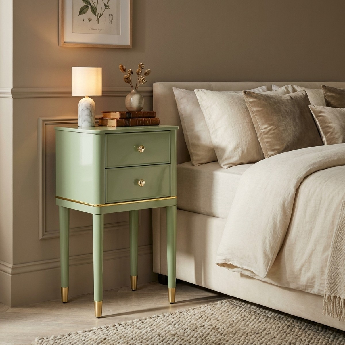 Camille 2-Drawer Wooden Bedside Table by Mauro Ferretti — 2
