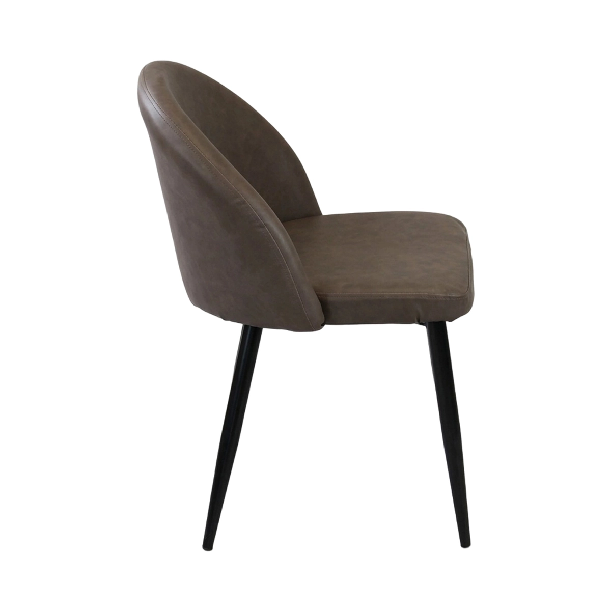 Modern Faux Leather and Metal Armchair Poltrona Sissy — 3