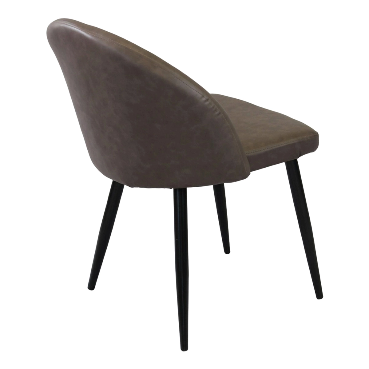Modern Faux Leather and Metal Armchair Poltrona Sissy — 4