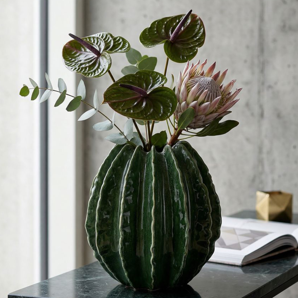 Cactus Ball 24 spherical ceramic decorative vase — 2