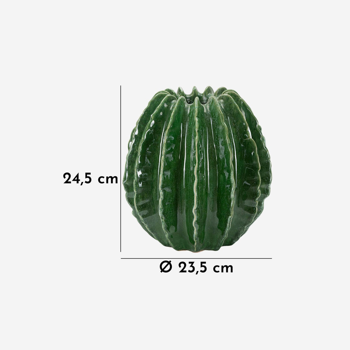 Cactus Ball 24 spherical ceramic decorative vase — 3