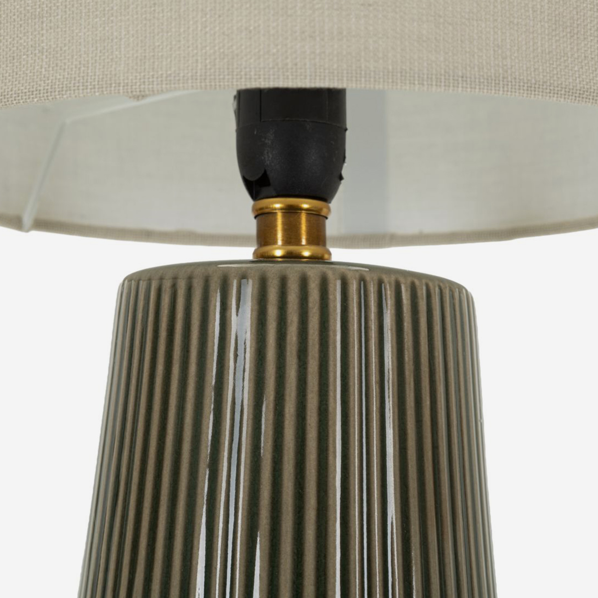Harmony table lamp with Ceramica base and fabric lampshade — 3