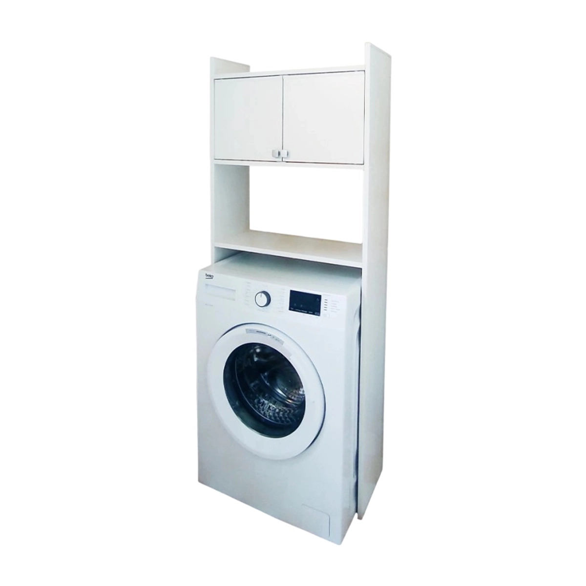 Over Washing Machine Storage Cabinet 2 Doors Marsala 5016P Negrari — 2