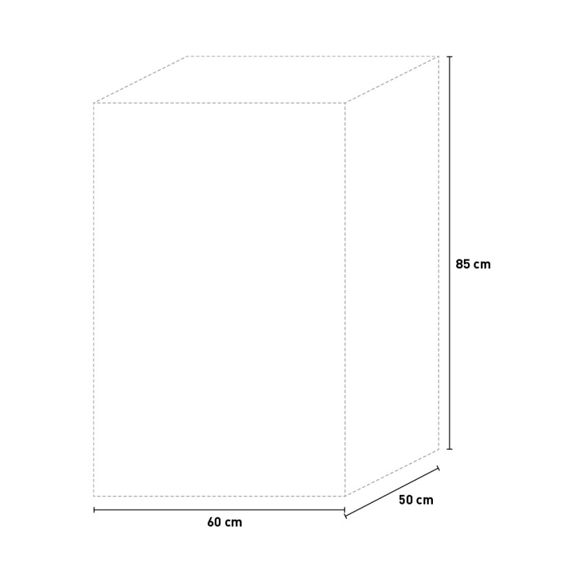 Resin Laundry Cabinet 60x50 cm Mongardi Clean — 5