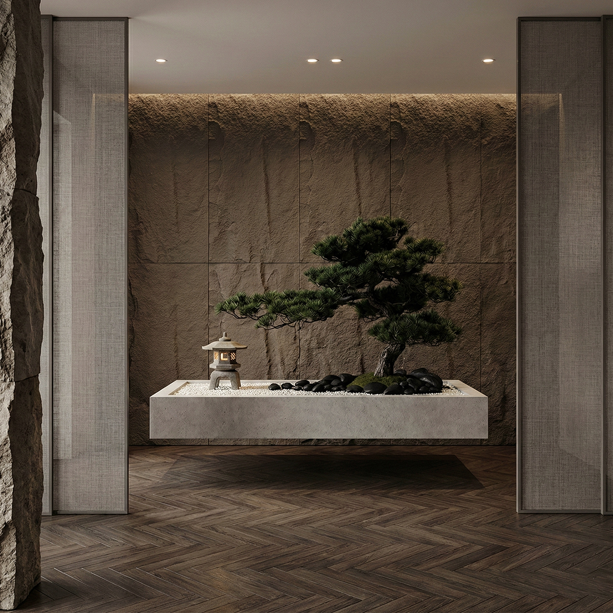Set of 10 3D Faux Stone Wall Panels in Polyurethane PU 120x60x3 cm — 2