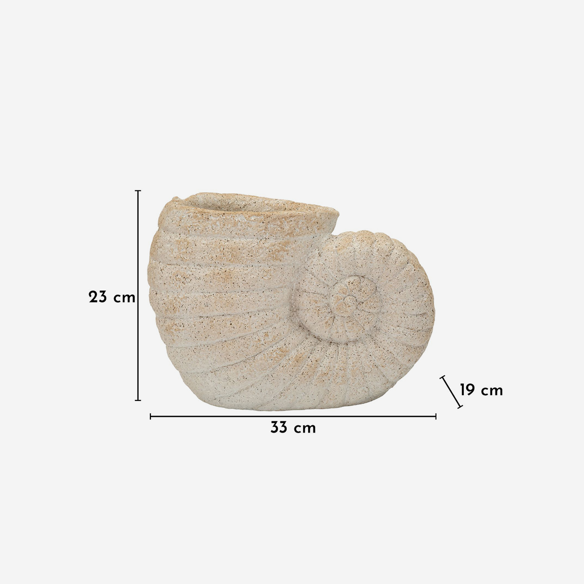 Shell Sand A decorative seashell vase in MGO — 3