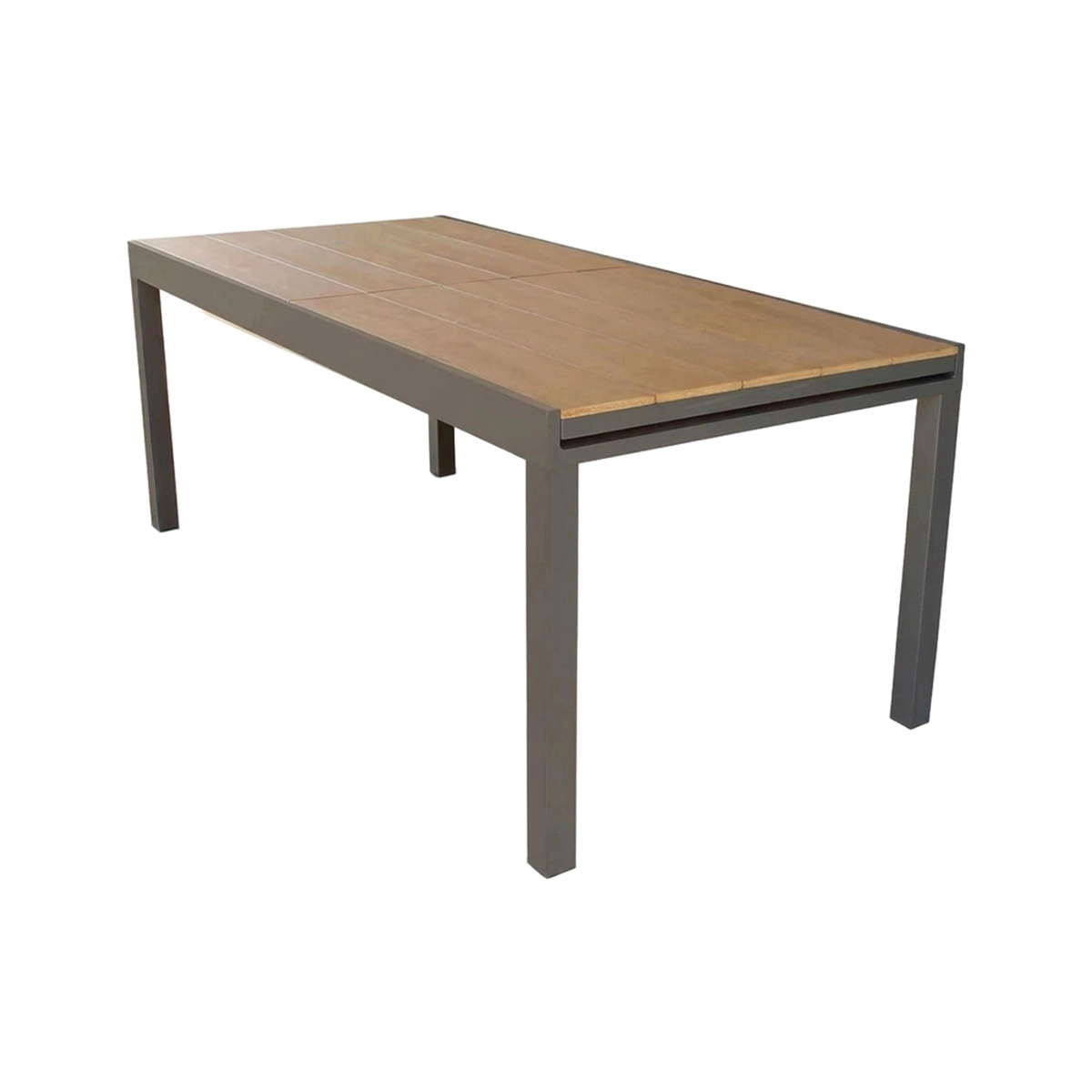 Cayman Extendable Garden Table in Aluminium and Polywood 160-240x95 cm — 1