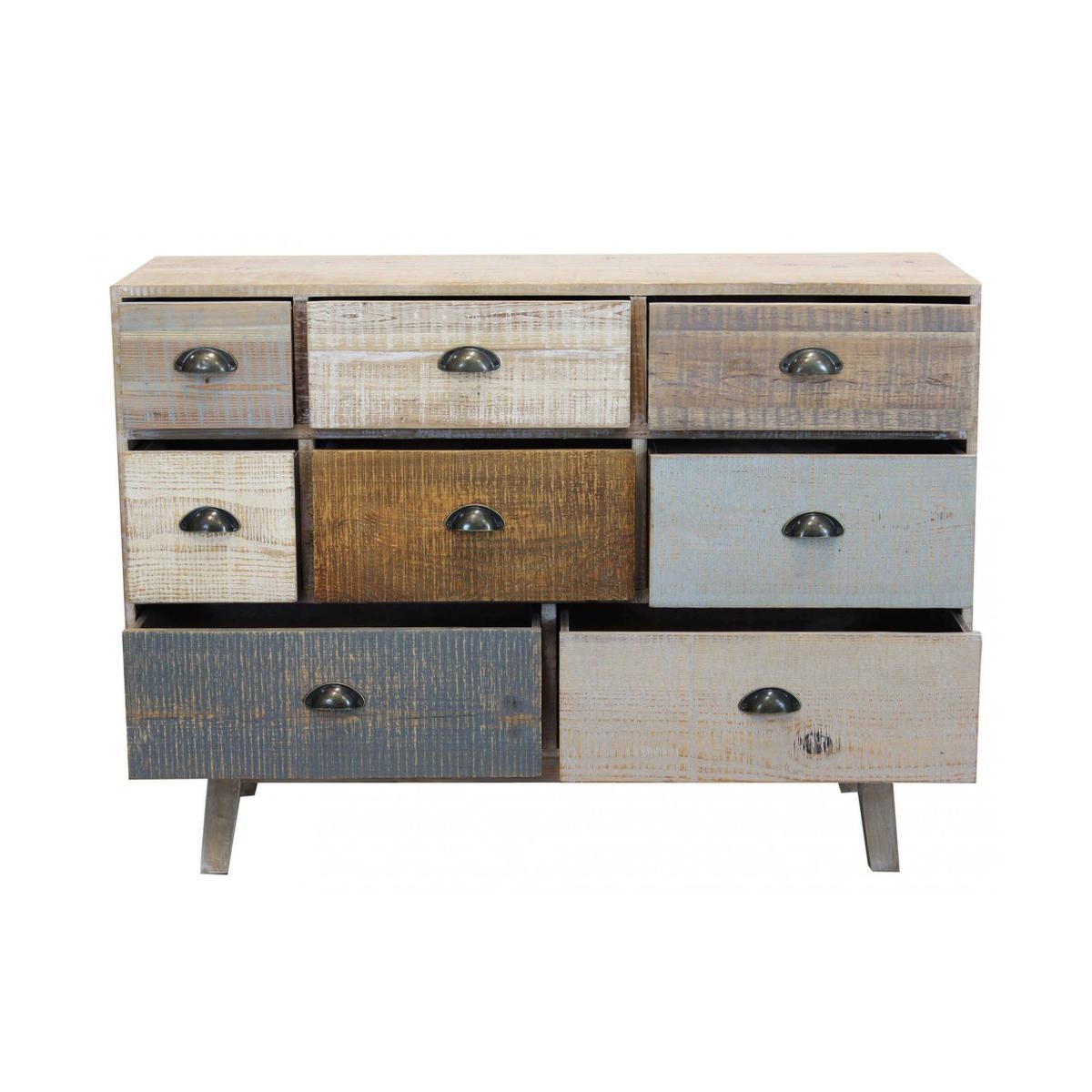 Donald Cosma Shabby Chic Multicolour Wooden Chest of 8 Drawers — 6
