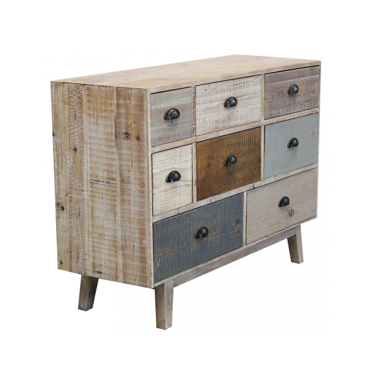 Donald Cosma Shabby Chic Multicolour Wooden Chest of 8 Drawers — 2