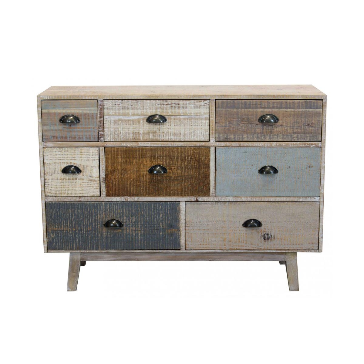 Donald Cosma Shabby Chic Multicolour Wooden Chest of 8 Drawers — 5